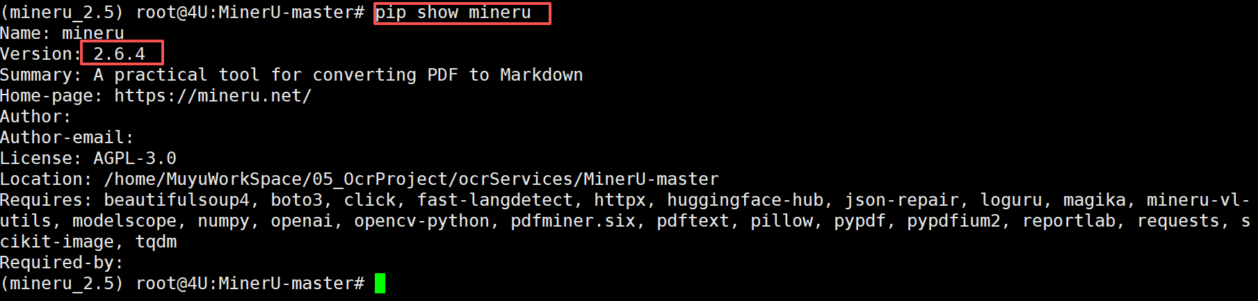 MinerU 配置参考